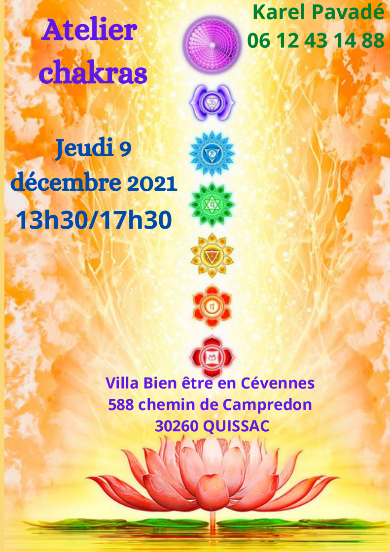 Affiche chakras karel 9 decembre 2021