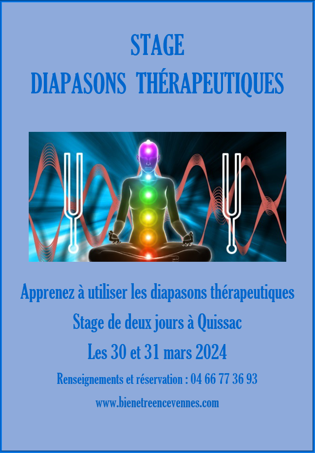 Affiche diapasons therapeutiques mars 2024