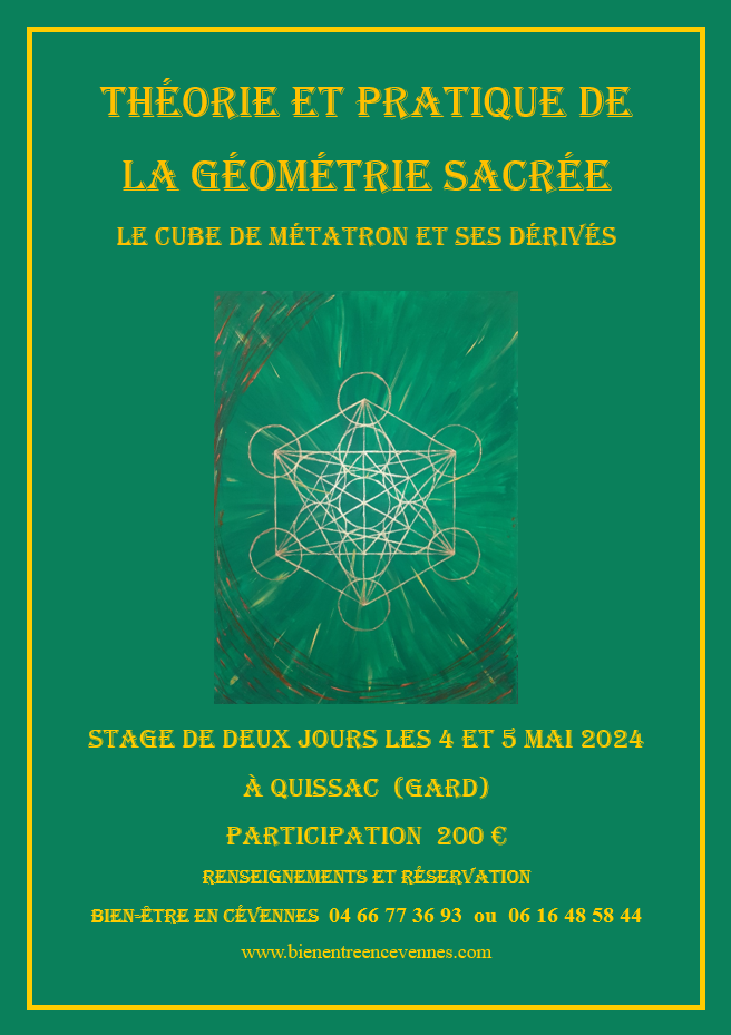 Affiche geometrie sacree