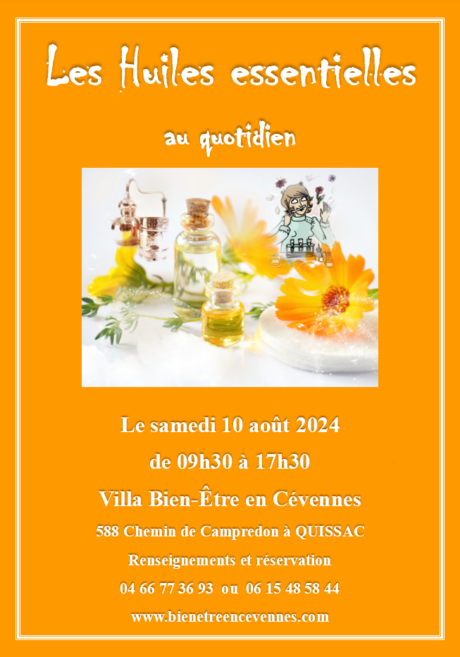 Affiche huiles essentielles aout 2024