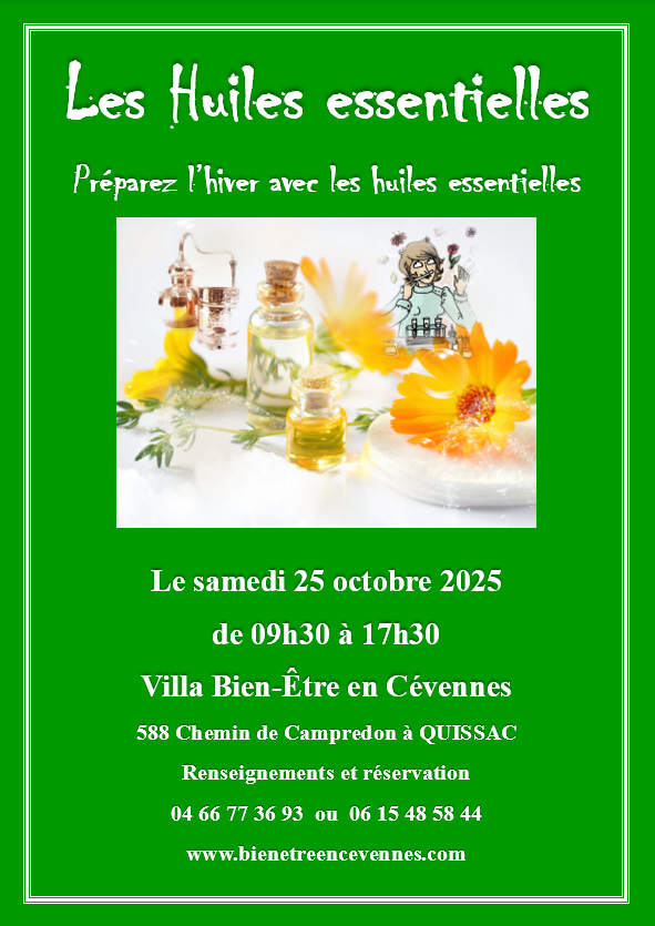 Affiche huiles essentielles octobre 2025 2