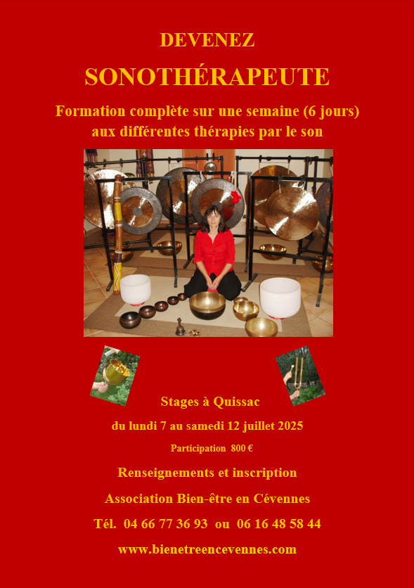 Affiche sonotherapie juillet 2025
