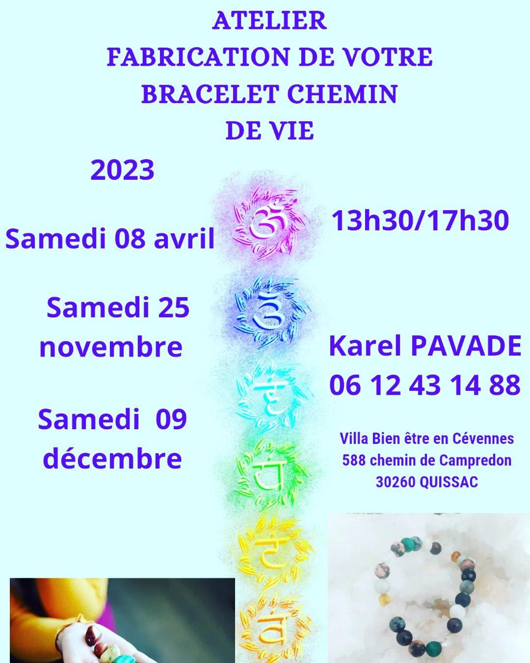 Karel affiche bracelet chemin de vie