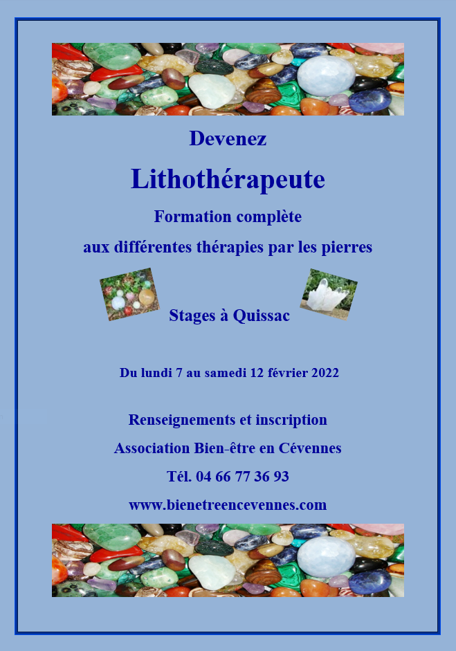 Lithotherapie fevrier 2022