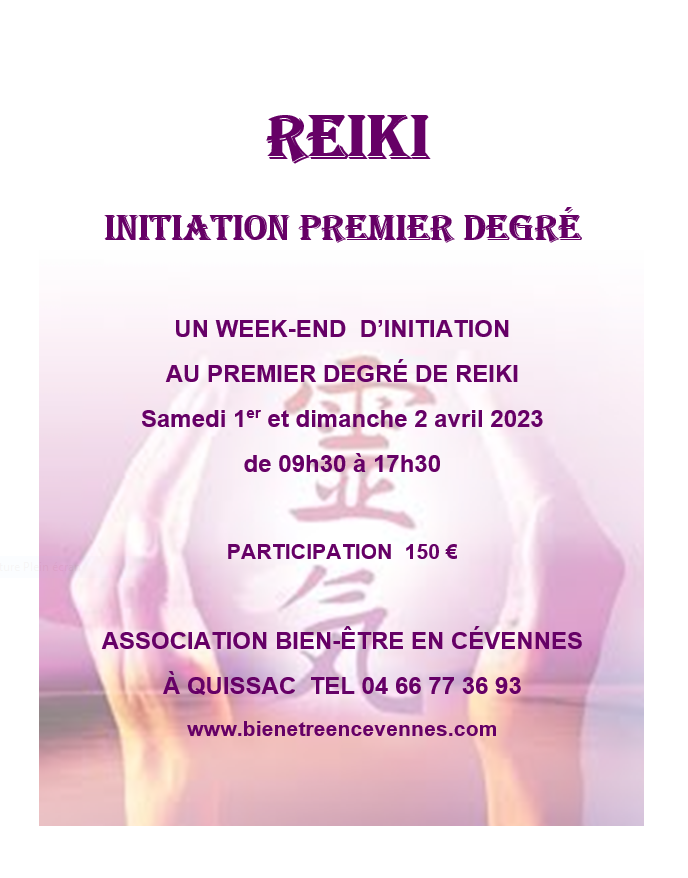 Reiki 1 avril 2023