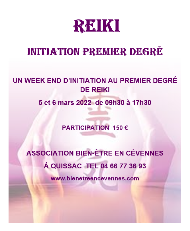 Reiki 1 mars 2022