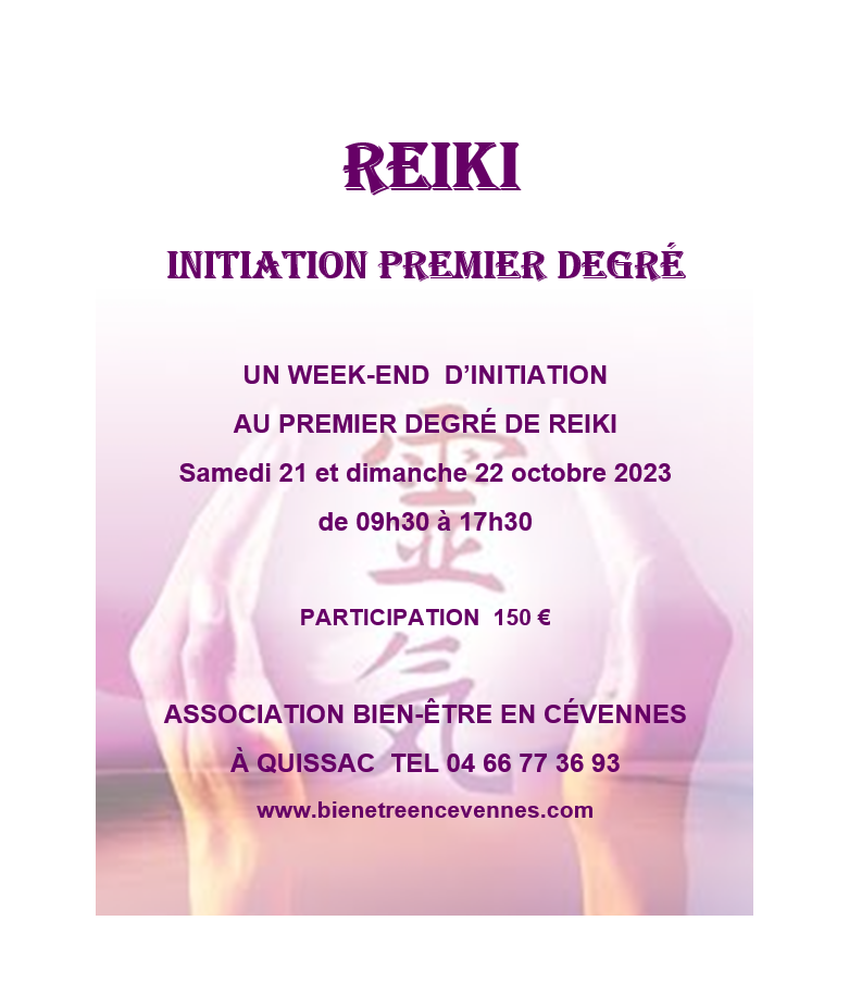 Reiki 1 octobre 2023