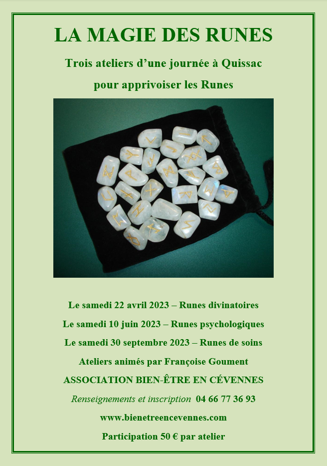 Runes ateliers 3 jours 2023